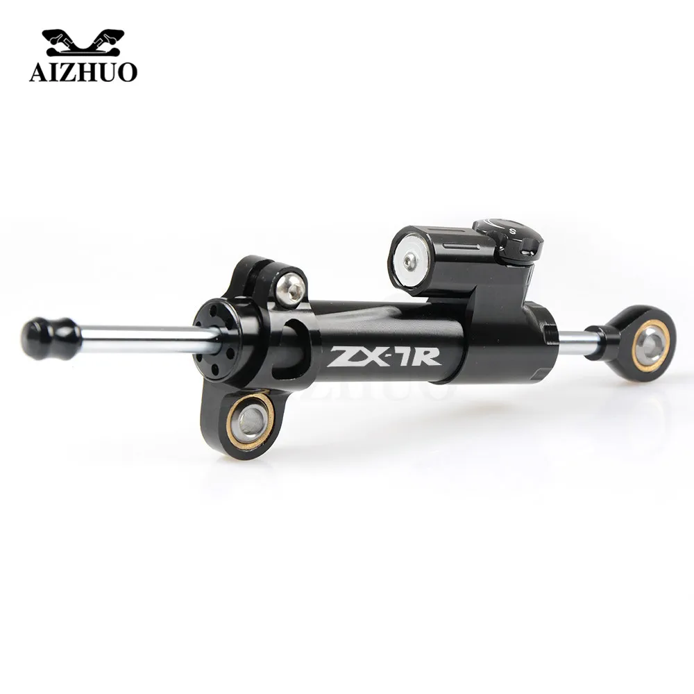 For KAWASAKI ZX7R ZX 7R 1989 1990 1991 1992-2003 CNC Aluminum ZX7R LOGO Motorcycle Damper Steering Stabilize Safety Control