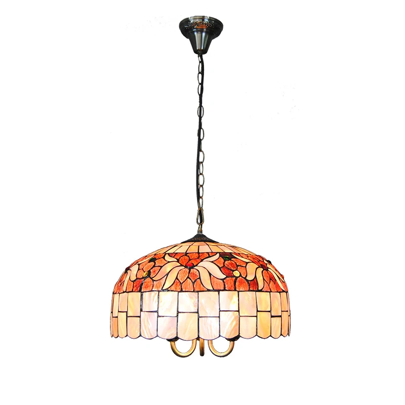 3 лампы винтажный подвесной светильник Tiffanylamp витражное стекло Tiffany освещение бар кафе украшение ресторана подвесные лампы P807