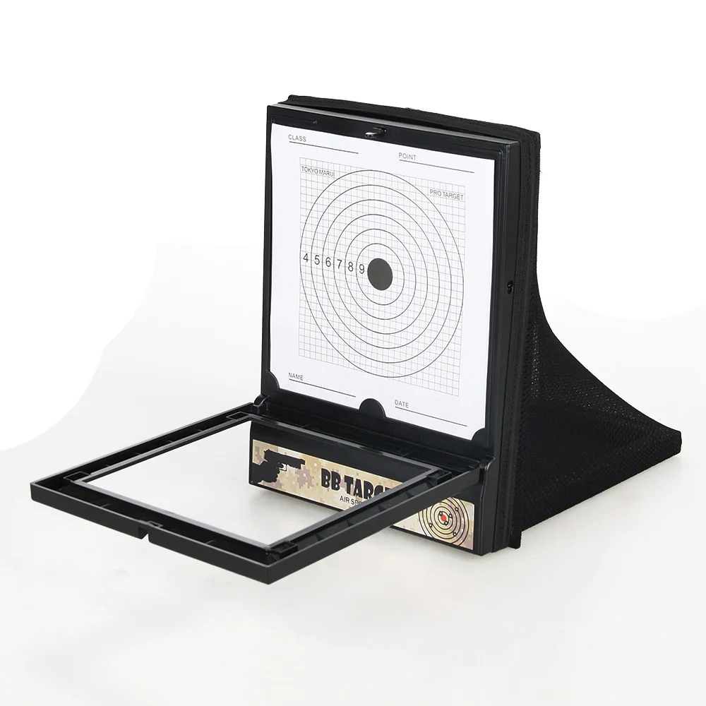 Bull's-Eye AirSoft Target Set Reusable BB & Pellet Guns Shooting Target For Indoor Outdoor Ranges comes with 10 paper targets