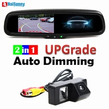 HaiSunny Trajetória Tracks Car Câmara de visão Traseira + 4.3 “Espelho Auto Dimming Monitor Para Toyota Land Cruiser Prado 100 120