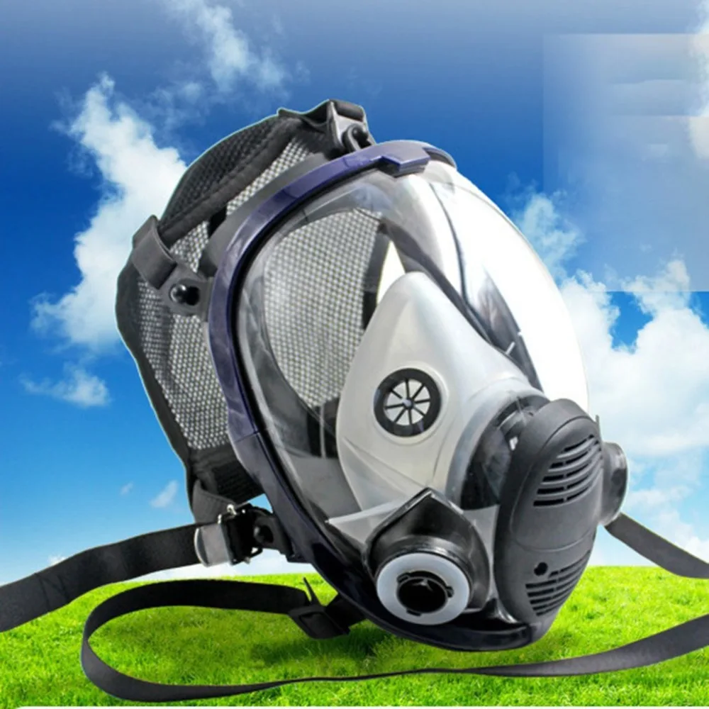 Легкая лицевая маска от защиты от химического воздействия противогаз маска кислота респиратор Краска распылитель пестицидов Силиконовый