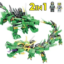 417Pcs Lloyd Green Dragon Ninja Building Blocks Dragon Ball Action Figures Bricks Educational Toys for Children 417Pcs Lloyd Green Dragon Ninja Building Blocks Dragon Ball Action Figures Bricks Educational Toys for Children