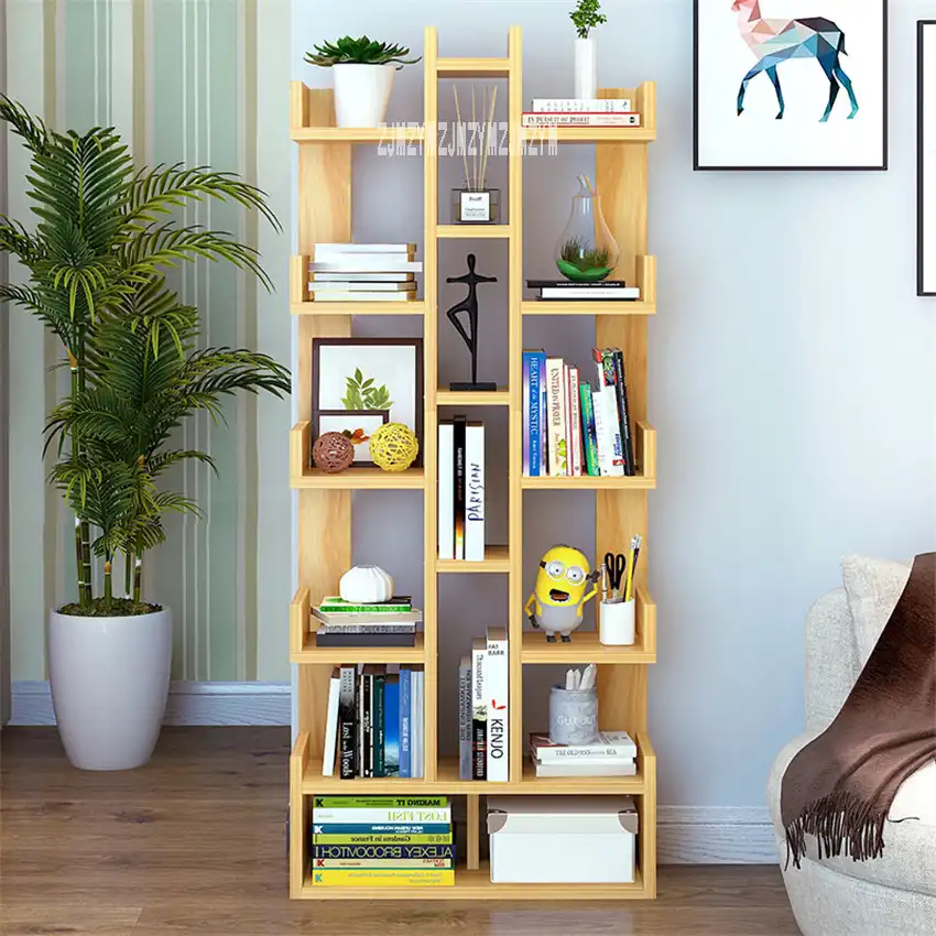 Sg271546 Land Creative Bookcase Simple Modern Students Bedroom Simple Bookshelf Economy Display Cabinet Living Room Storage Rack