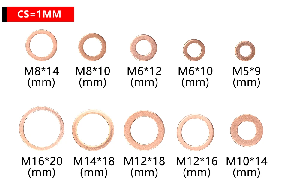 20 шт. DIN7603 M5 M6 M8 M10 M12 M14 M16 T3 уплотнительное кольцо медная шайба для лодки раздавливающая шайба плоское уплотнительное кольцо фитинг