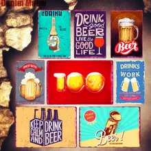 Keep Calm напиток пиво Ретро металлические тарелки бар паб украшения домашний Декор стены Искусство Плакат ремесло наклейки с пивом Ad знак табличка MN105