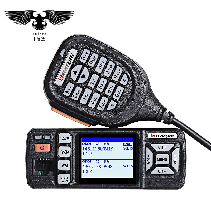 BJ318minicarradiostationmobilewalkietalkie10kmhamvhfuhf
