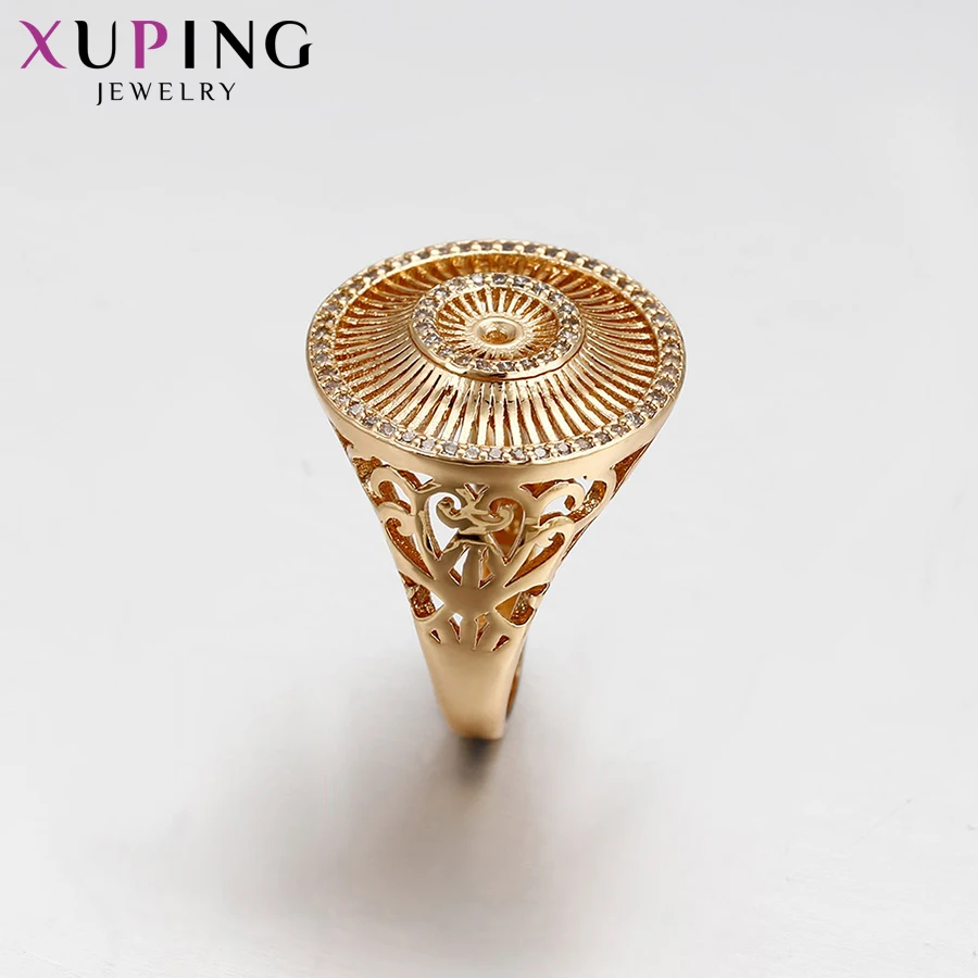 Xuping, модное кольцо, синтетический кубический цирконий, дизайн, очаровательное Стильное кольцо, ювелирное изделие, позолоченное, рождественский подарок S64-3-14421