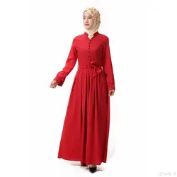 Abayas для женщин; большие размеры исламская костюмы в горошек повязки длинные платья макси мусульманское платье Кафтан Дубай ислам