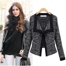 women Spring and autumn coat slim coat all-match design long-sleeve short outerwear fashion long-sleeve cardigan jacket
