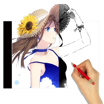 

A4 Ultra-thin Portable LED Light Box tracer USB Power LED Artcraft Tracing Light Pad Light Box for Artists,Drawing, Sketching