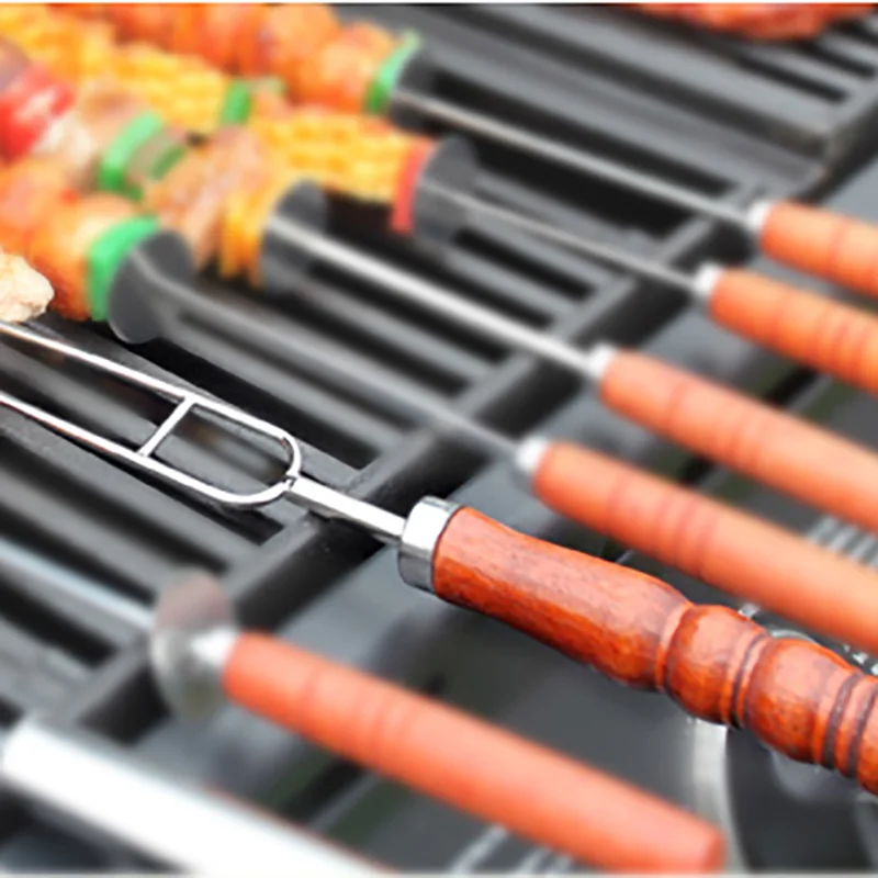 New 10pcs/set Row U BBQ roast barbecue High stainless steel needle w