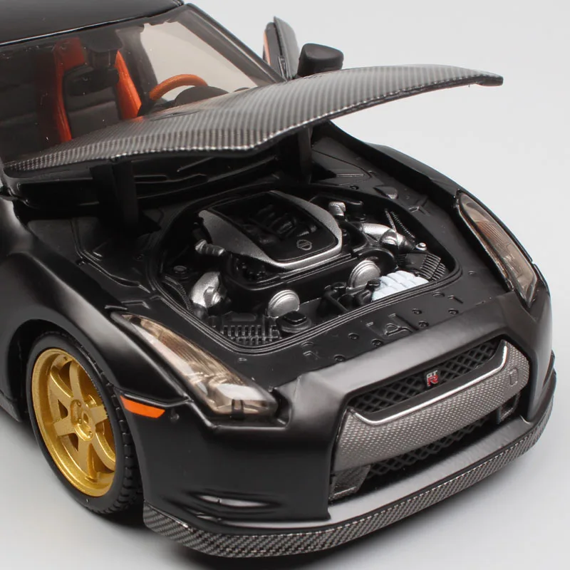 1:24 Масштаб Мини Maisto 2009 Nissan gtr Skyline GT-R Супер Спорт Авто турбо R35 гоночный автомобиль купе литье под давлением модель игрушка черный мальчик