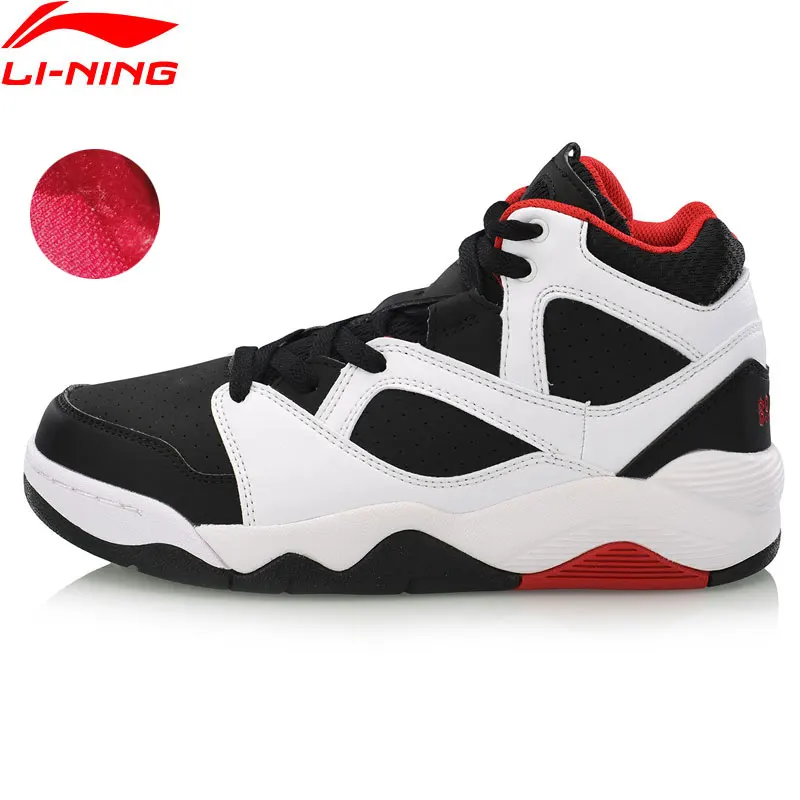 

Li-Ning Women's RETRO 90 GS Basketball Culture Shoes Warm Fleece Sneakers LiNing Sport Walking Shoes AGBN042 SOND18