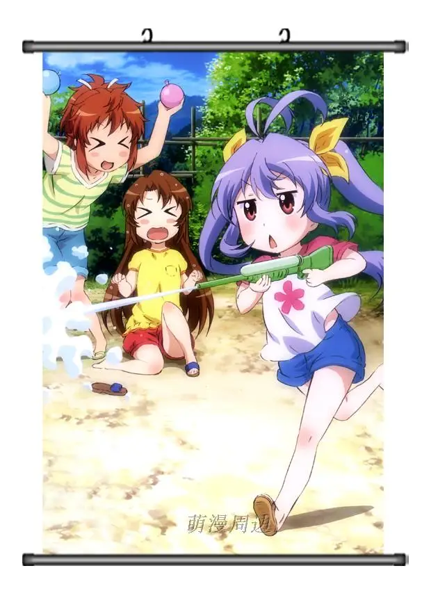 Японское аниме Non Biyori Hotaru Ichijo & Natsumi Koshigaya Miyauchi Renge домашний декор настенный плакат