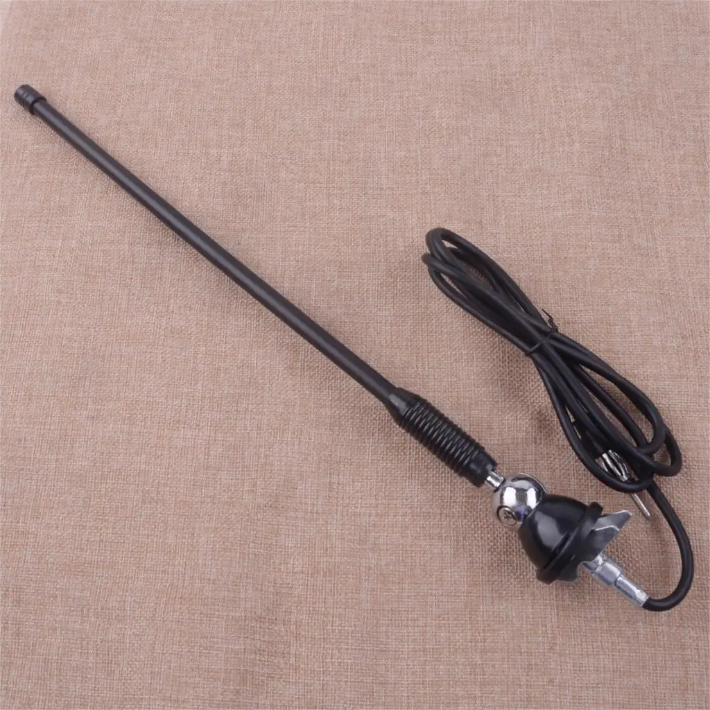 

CITALL Universal Car 16'' Roof Antenna Aerial Radio Rod AM FM Aerial with Mount Swivel Base 76-108MHZ