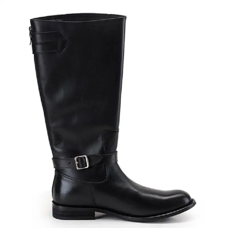 Estilo Preto De Tendência Montaria Sapatos Adulto Homens Homme Genuíno Britânico Inverno Chaussure Outono Couro Ankle Botas Moda Boots Mycolen YwqvxnUF1Y