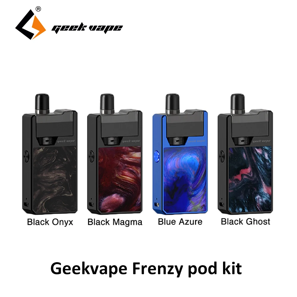 

GeekVape Frenzy Kit Pod System with 2ml Cartridge 950mAh Vape pod & AS Micro Chipset Vape E Cigarette Kit VS Lost Vape Orion DNA