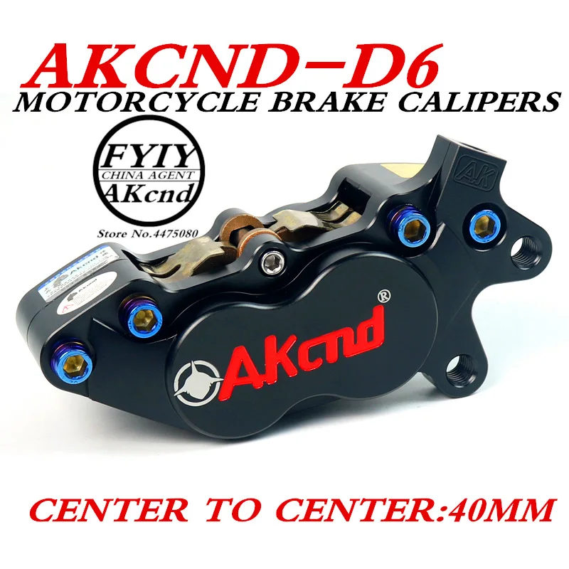 

AKCND Universal CNC Motorcycle 40mm Brake Calipers for vespa gts yamaha msx125 bws smax pcx nmax moto Racing Dirt bike Scooter