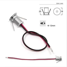 24 шт. светодиодный мини-светильник, потолочный светодиодный светильник шайбы, 1 Вт Светодиодный Мини Точечный светильник для шкафа 15 мм 60 градусов DC12V