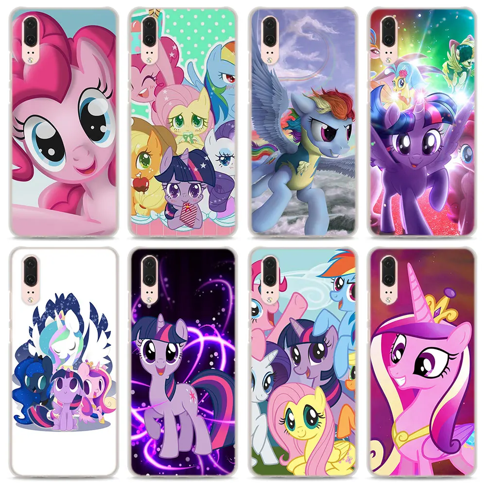

rainbow dash My Little Pony Pattern Transparent frame hard Phone Case Cover for Huawei P10 P20 Lite P8 P9 Lite 2017 P smart P10