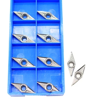 

20PCS VBGT110304 AK H01 VBGT 110304 Aluminum cutter blade Insert Cutting Tool turning tool CNC Tools AL +TIN Alloy wood