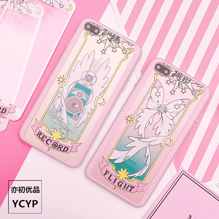 Чехол для iphone XS Max Sailor Moon+ пленка для экрана из закаленного стекла, Чехол для карт Sakura для iphone X XR 6 6 S 7 plus 8 8 plus