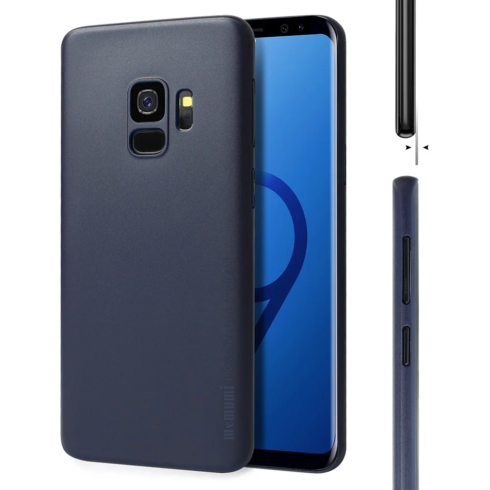 Чехол для samsung Galaxy S9 S9 Plus, Жесткий Чехол, ультра тонкий PP 0,3 мм, не оставляет отпечатков пальцев, матовый тонкий чехол для Galaxy s9plus - Цвет: S9 Clear Blue