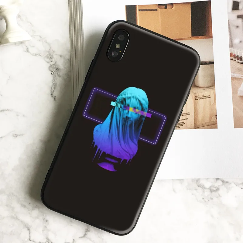 

Fashion trend Trippy Plaster statue Soft Silicone Phone Case Cover Shell For Apple iPhone 6 6s 6Plus 6sPlus 7 8 7Plus 8Plus X