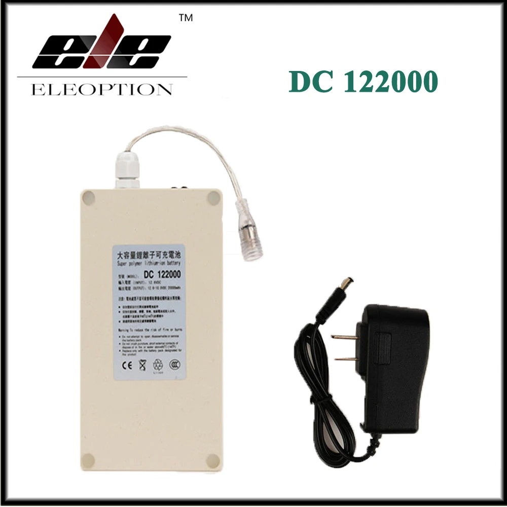 

Eleoption DC122000 Waterproof 12V 20000mah Super Powerful Rechargeable Portable Li-ion Battery For Camera