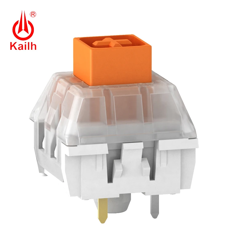 Kailh механическая клавиатура коробка тяжелый темно-желтый/синий/оранжевый переключатель, водонепроницаемый и пылезащитный переключатели, 80 миллионов циклов жизни - Цвет: orange Switch