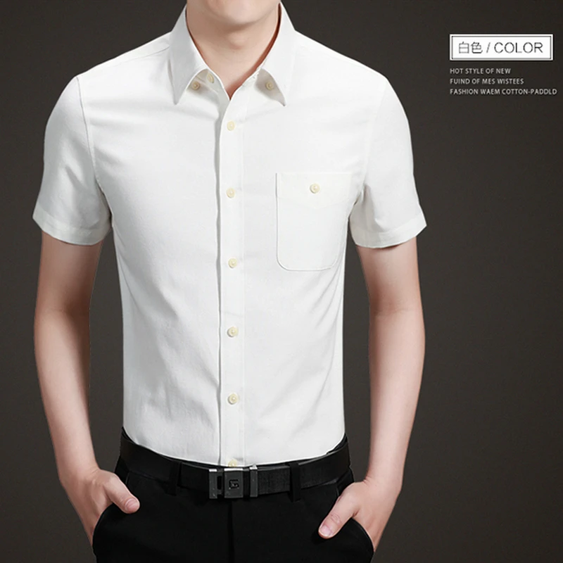 2016 New Summer Fashion Kasual Pria Kemeja Putih Lengan 2016 New Summer Fashion Kasual Pria Kemeja Putih Lengan