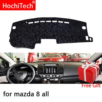

Rose Pattern Non-slip Dashmat Dash Mat Dashboard Cover Pad Cover Carpet Car Sticker for mazda 8 2011 2012 2013-2015 Car Styling