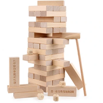 

51Ps High-Stack Pumping Block Overlay Le Wooden Educational Toys Block Wooden Toys