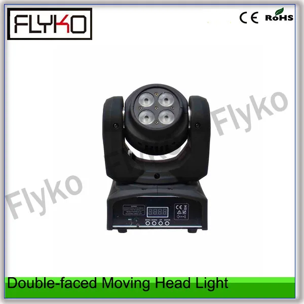

RGBW changing color two side moving stage equipment decoration double-faced 100W moving head light