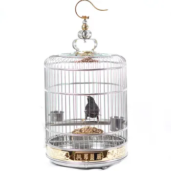 Deluxe Edition Pure Stainless Steel Bird Cage  1