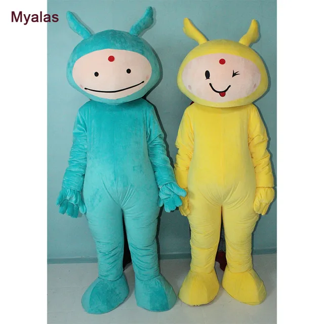 teletubbies mascot costume halloween costume teletubbies fancy dress festive clothing christmas costume blue and yellow color
