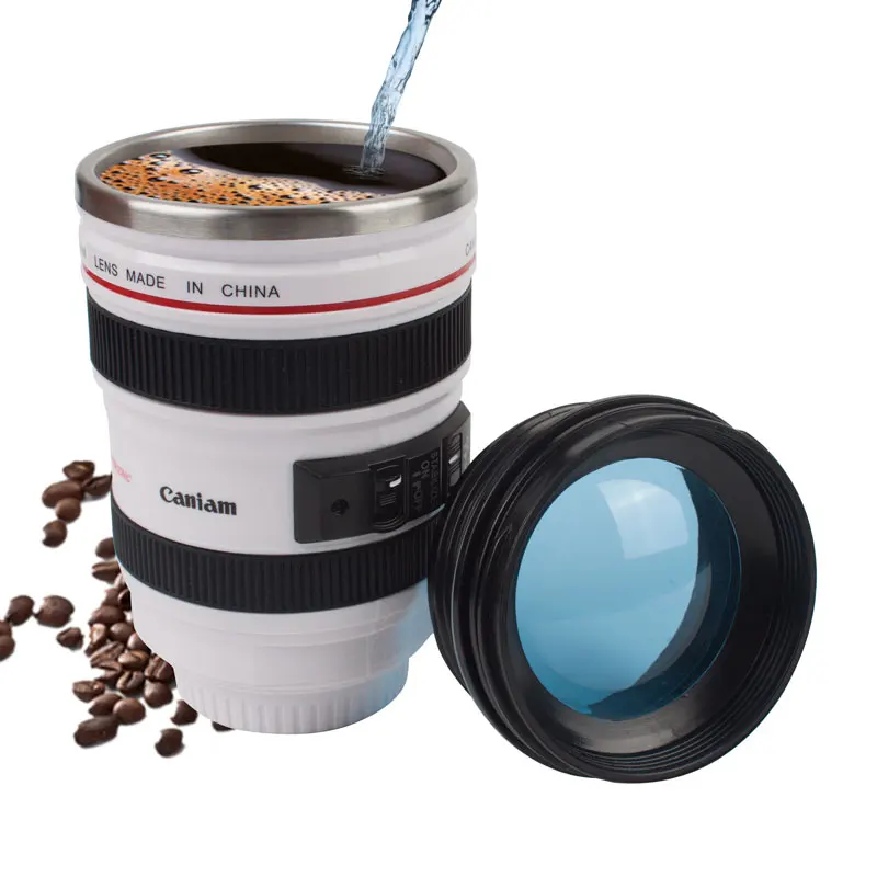 400ml Coffee Mug Fantastic Coffee Cup Camera Lens Mug With Lid Camera