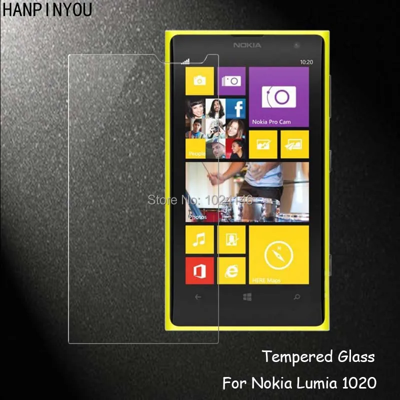 Для microsoft Nokia Lumia 1020 прозрачная защитная пленка из закаленного стекла ультра