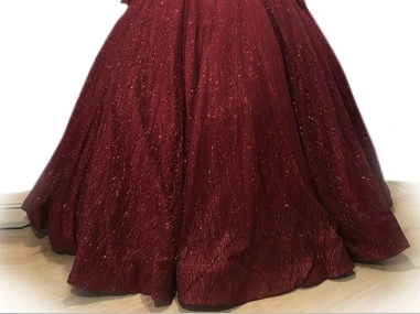 VARBOO_ELSA, новинка, блестящее серебряное бальное платье, расшитое блестками, сексуальное, v-образный вырез, платье для выпускного вечера, съемный плечевой ремень, вечернее платье, robe de soiree - Цвет: wine red