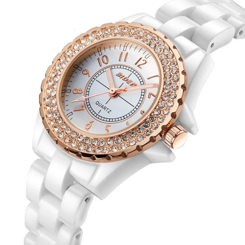 

2019 Sell Best Fashion Diamond Women Quartz Watch Luxury Ceramic Wrist Watches Ladies Clock Brand Relogio Feminin