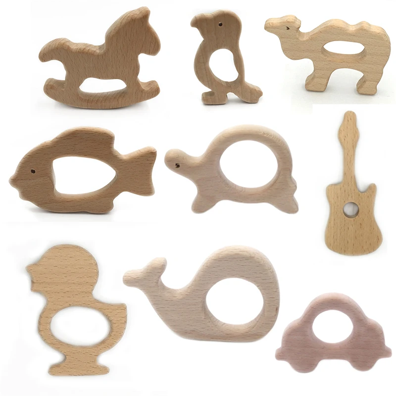Buy Baby Teethings Toy Wooden Teether Jewelry Toddler