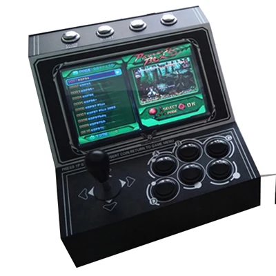 " lcd Мини Настольная аркадная игра с классическими играми 1500 В 1 PCB/мини аркадная игровая машина - Цвет: Красный