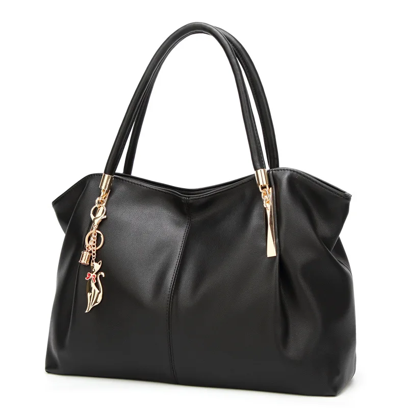 2018 Special Offer Vintage Genuine Leather Shoulder Bag Female Designer Tote Ladies Black Handbag Women Crossbody Top Handle Bag charmiyi 2018 woven women small beach bags designer ladies shoulder bag vintage female crossbody top handle bag casual tote