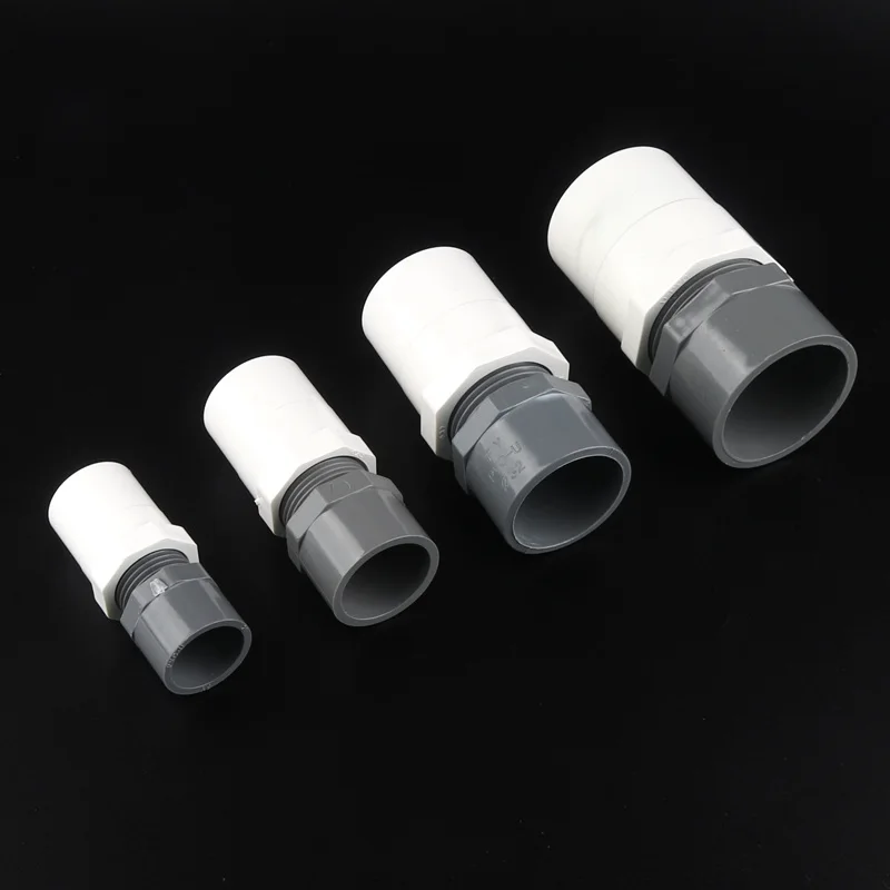 3 шт. 1/2 &quot 3/4&quot 1 2&quot ПВХ резьбовые коннекторы 20/25/32/40 мм водопроводные соединения