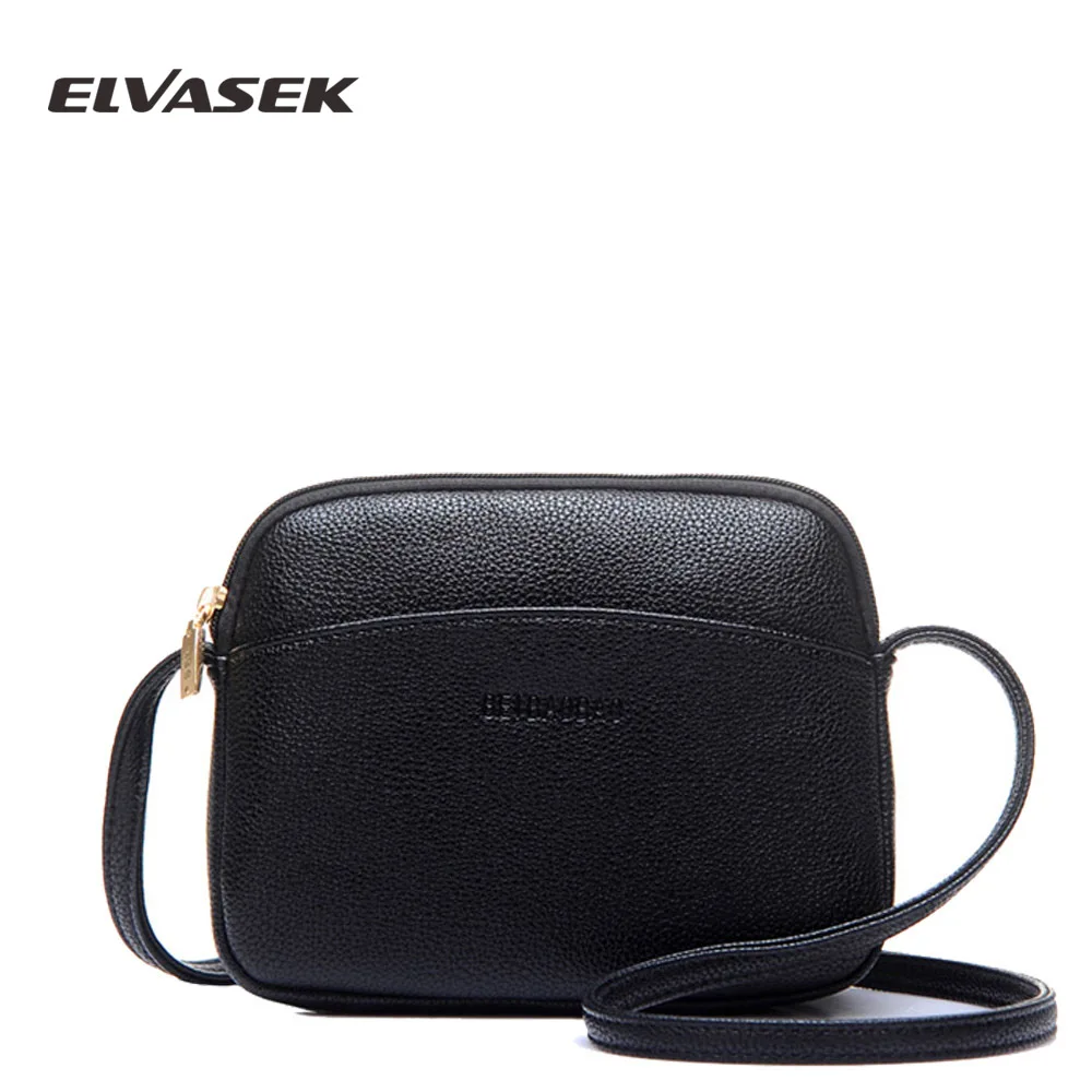 

ELVASEK 2019 Hot Crossbody Bags For Women Casual Mini Candy Color Messenger Bag For Girls Flap Pu Leather Shoulder Bags female