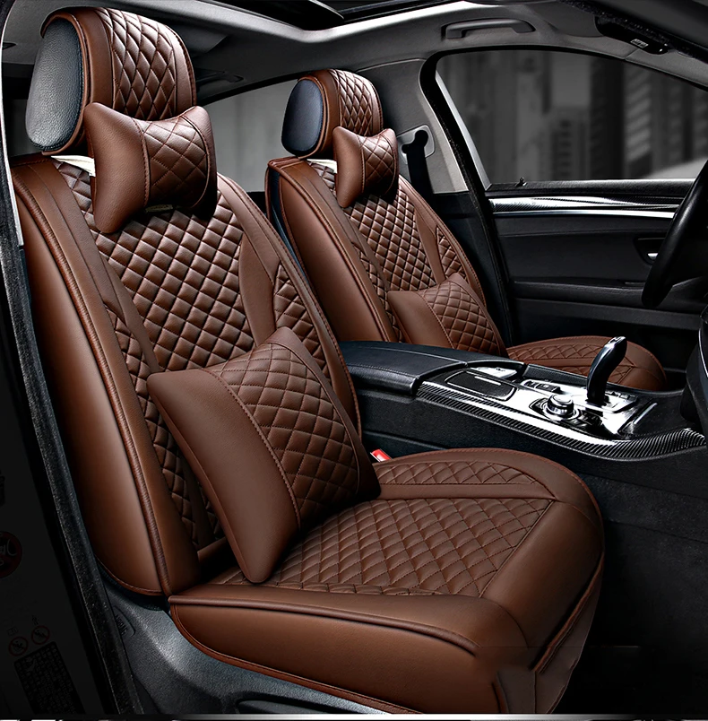 Модные роскошные кожаные Авто универсальное автокресло cover protector подушки для Mercedes Benz t210 w211 t211 w212 w213 w220 w221 w222