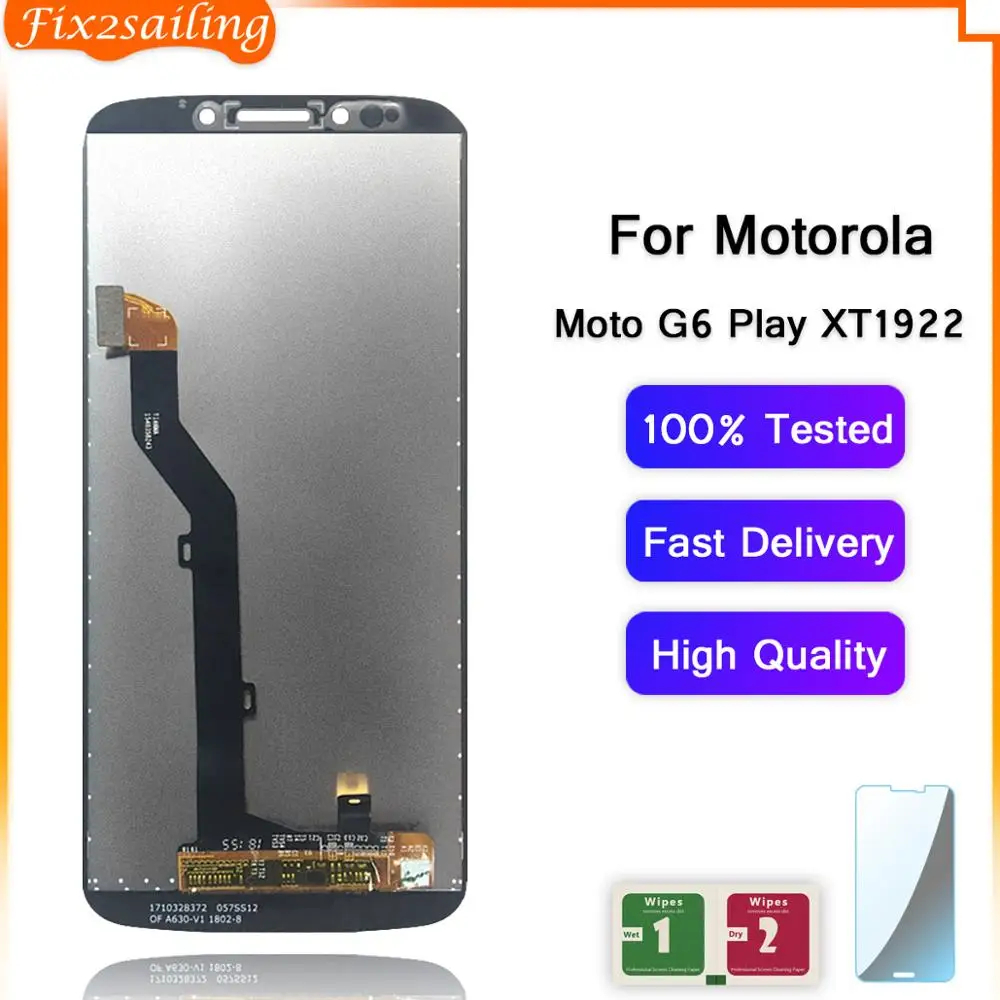 ЖК дисплей для Motorola Moto G6 Play xt006 стандартный с сенсорным экраном и дигитайзером в