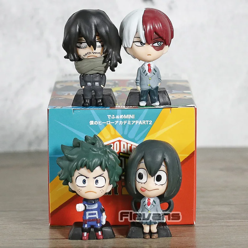 My Hero Academy Midoriya Izuku Todoroki Shoto Aizawa Shota Asui Tsuyu Kaminari Denki мини ПВХ Фигурки игрушки набор