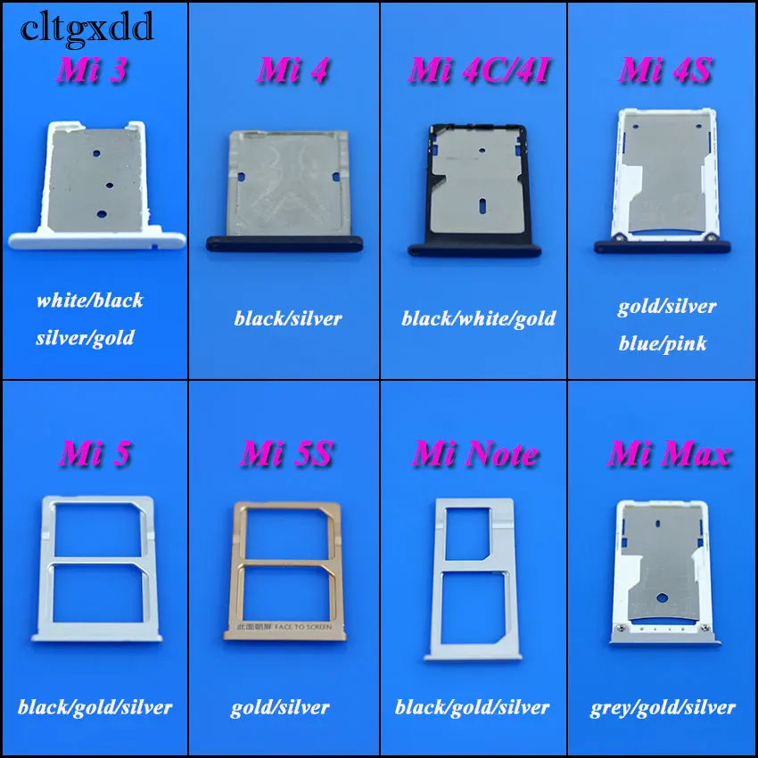 Cltgxdd новые sim-карты разъем слот Держатель Замена для Xiaomi Mi 3 4 4S 4i 4c 5 5S Макс