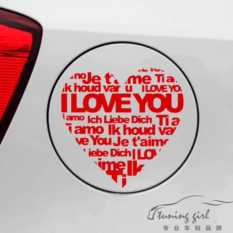 Aliexpress.com : Buy Car Stickers I LOVE YOU Words Te amo Je t'aime Ti